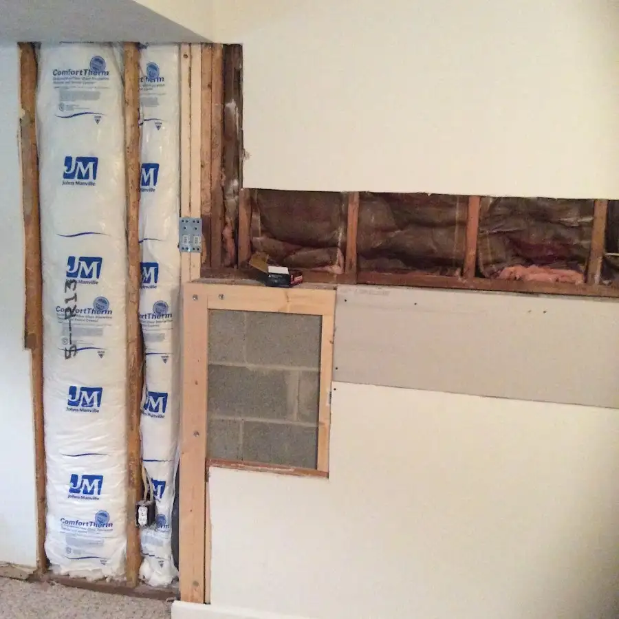 Wall insulation replacement during Contents Cleaning & Restoration in Walker Mill